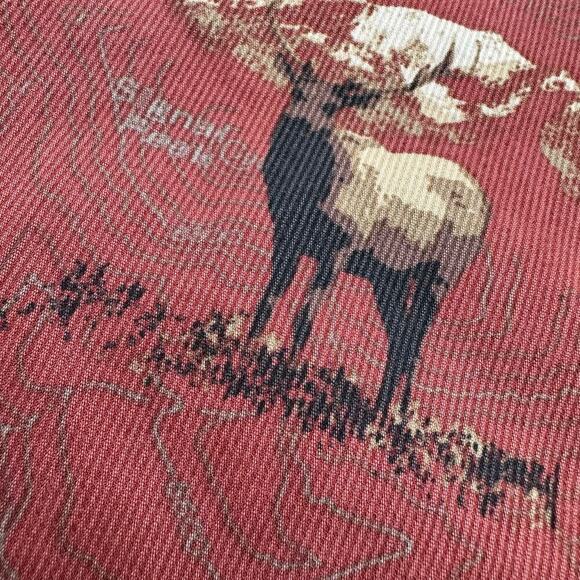 Columbia River Lodge Long Sleeve Button Front Shirt with Deer Print - Picture 5 of 7